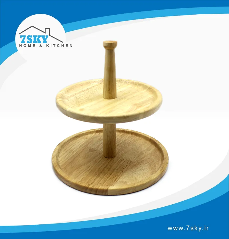 شیرینی خوری گرد 2 طبقه