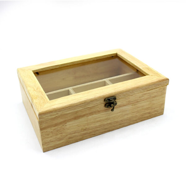 جعبه تی بگ 4 خانه | نظم‌دهنده چای کیسه‌ای و دمنوش با طراحی شیک