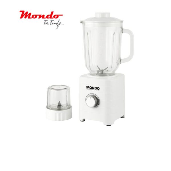آسیاب و مخلوطکن موندو مدل MBG-270 آسیاب و مخلوطکن موندو مدل MBG-270 با توان 500 وات و طراحی کلاسیک، یکی از محصولات کارآمد و پرطرفدار برند موندو است. این دستگاه با پارچ شیشهای مقاوم و تیغههای استیل ضدزنگ، امکان تهیه انواع نوشیدنیها، شیک و اسموتی و همچنین آسیاب کردن خشکبار و ادویه را برای شما فراهم میسازد.