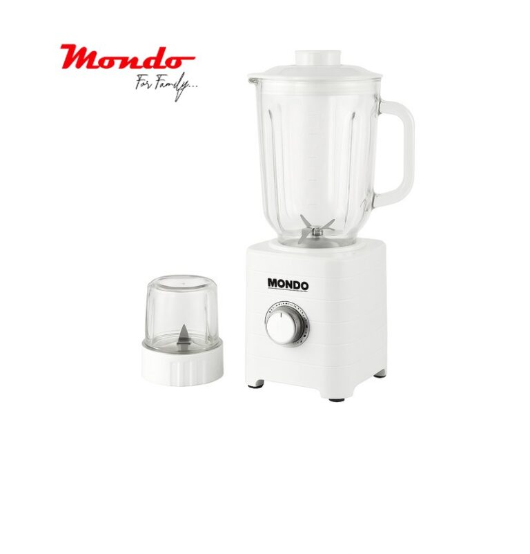  آسیاب و مخلوط‌کن موندو مدل MBG-270 آسیاب و مخلوط‌کن موندو مدل MBG-270 با توان 500 وات و طراحی کلاسیک، یکی از محصولات کارآمد و پرطرفدار برند موندو است. این دستگاه با پارچ شیشه‌ای مقاوم و تیغه‌های استیل ضدزنگ، امکان تهیه انواع نوشیدنی‌ها، شیک و اسموتی و همچنین آسیاب کردن خشکبار و ادویه را برای شما فراهم می‌سازد.