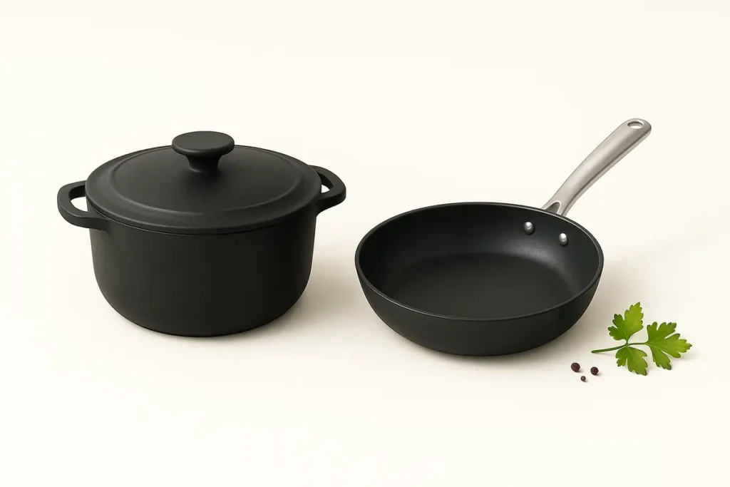 «قابلمه چدن یا تفلون؟ راهنمای استفاده و افزایش عمر قابلمهها»