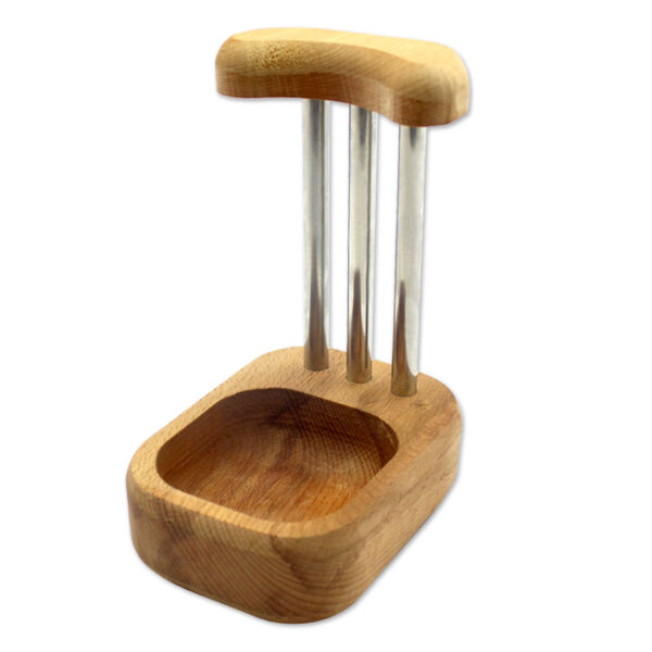 جاقاشقی کنار گاز ایستاده چوبی و استیل | نگهدارنده قاشق و کفگیر آشپزخانه