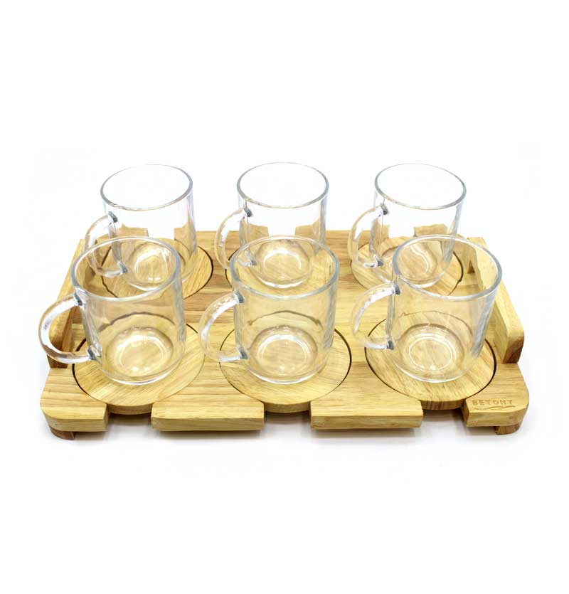 خرید ست چایخوری کفیدار با سینی شامل ۶ لیوان شیشهای مقاوم، زیرلیوانی چوبی و سینی شیک. مناسب برای پذیرایی رسمی و روزمره. انتخابی عالی برای آشپزخانه و هدیه. خرید ست چایخوری کفیدار با سینی شامل ۶ لیوان شیشهای مقاوم، زیرلیوانی چوبی و سینی شیک. مناسب برای پذیرایی رسمی و روزمره. انتخابی عالی برای آشپزخانه و هدیه.