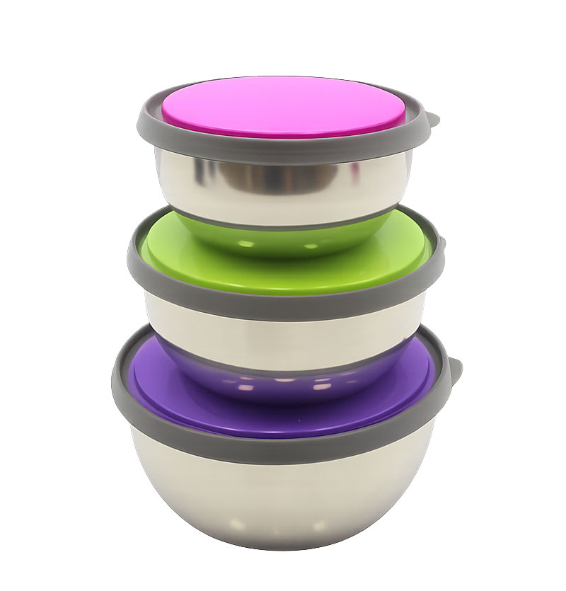 ویژگیهای باکس استیل ۳ عددی درب رنگی جنس بدنه: ساختهشده از استیل ضدزنگ با مقاومت بالا در برابر خوردگی و بوگیری. دربهای رنگی و محکم: در سه رنگ شاد (صورتی، سبز، بنفش) با قابلیت چفت شدن کامل برای جلوگیری از نفوذ هوا و رطوبت. قابل استفاده برای انواع مواد غذایی: مناسب برای برنج، حبوبات، میوه، سبزیجات و باقیماندهی غذا. قابل شستوشو: بهراحتی در ماشین ظرفشویی یا با دست تمیز میشود. قابل استفاده در فریزر و یخچال: حفظ تازگی و طعم مواد غذایی برای مدت طولانی. ویژگیهای باکس استیل ۳ عددی درب رنگی جنس بدنه: ساختهشده از استیل ضدزنگ با مقاومت بالا در برابر خوردگی و بوگیری. دربهای رنگی و محکم: در سه رنگ شاد (صورتی، سبز، بنفش) با قابلیت چفت شدن کامل برای جلوگیری از نفوذ هوا و رطوبت. قابل استفاده برای انواع مواد غذایی: مناسب برای برنج، حبوبات، میوه، سبزیجات و باقیماندهی غذا. قابل شستوشو: بهراحتی در ماشین ظرفشویی یا با دست تمیز میشود. قابل استفاده در فریزر و یخچال: حفظ تازگی و طعم مواد غذایی برای مدت طولانی.