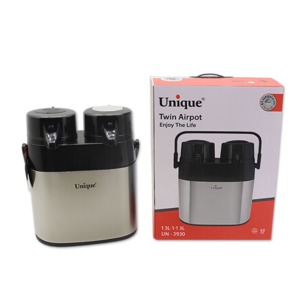 فلاسک دو قلو یونیک مدل 9030 – ظرفیت ۲/۶ لیتر، مناسب مهمانی و سفر