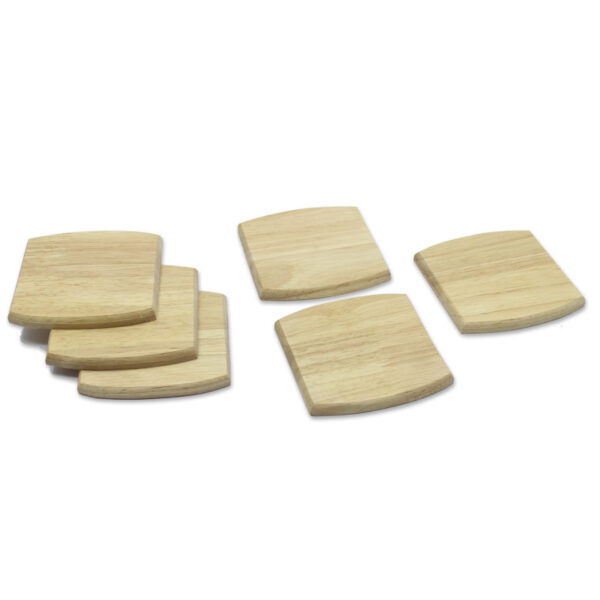 خرید زیرلیوانی چوبی ۶ عددی – زیبا، بادوام و کاربردی