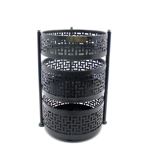 جا پیازی ۲/۵ طبقه متحرک مشکی | نظم‌دهنده شیک آشپزخانه