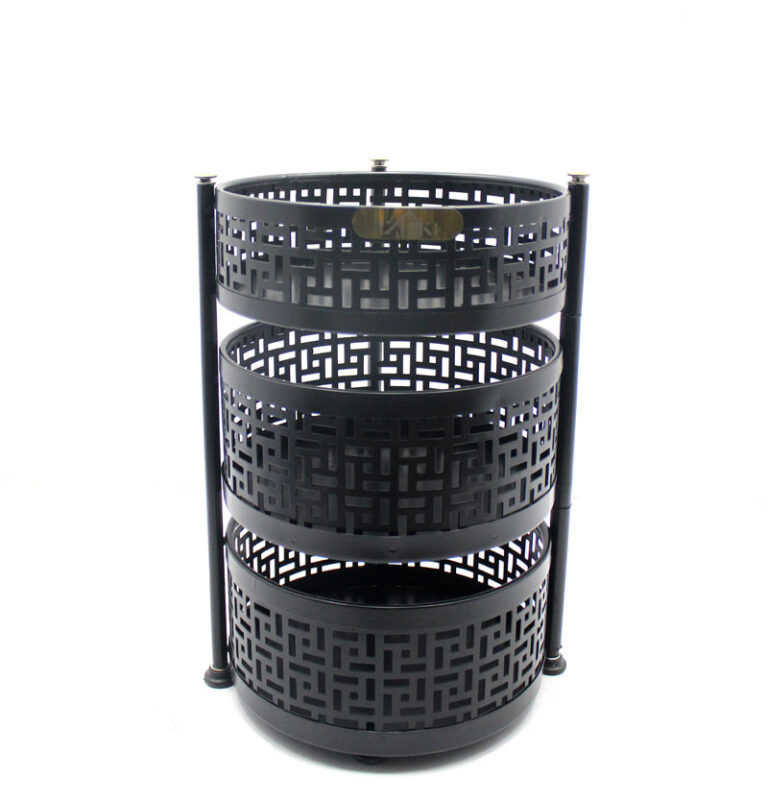 جا پیازی ۲/۵ طبقه متحرک مشکی | نظم‌دهنده شیک آشپزخانه